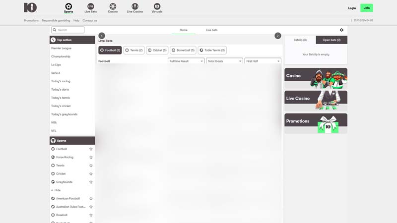 Thumbnail 10bet-casino lobby