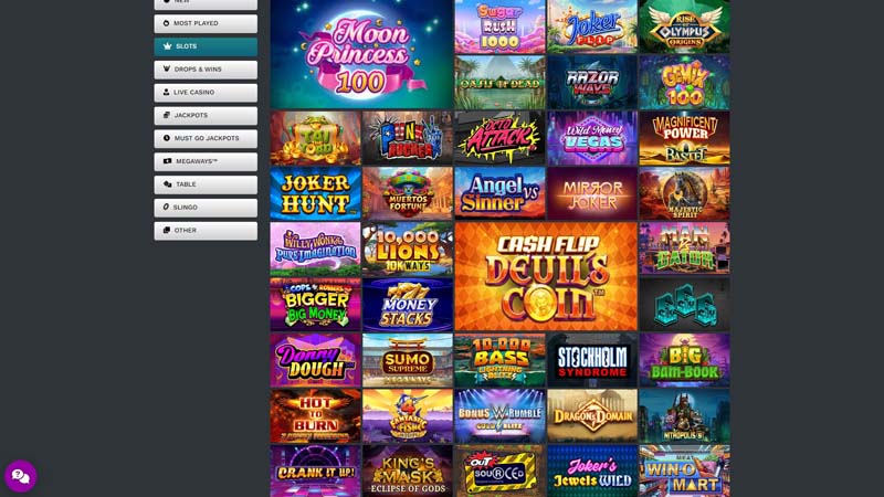 21-prive-casino slots screenshot