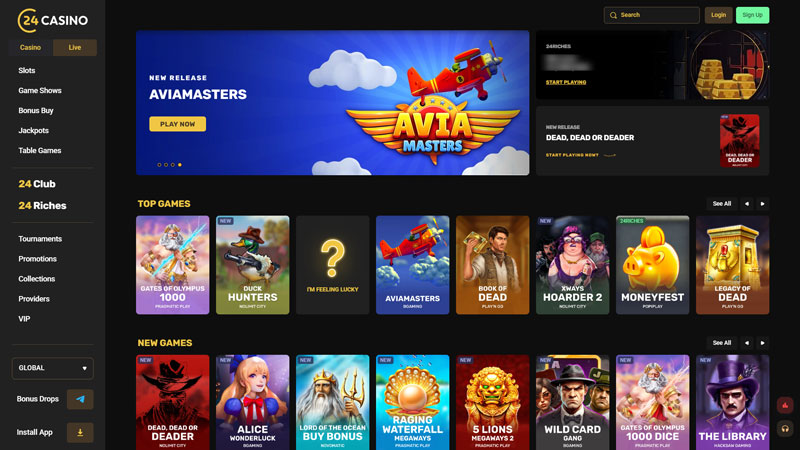 Thumbnail 24casino lobby