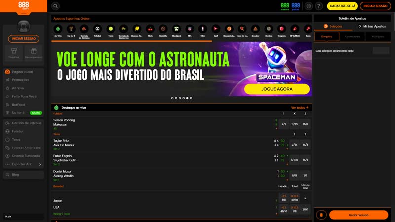 888sport lobby screenshot