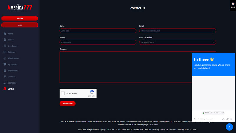 Thumbnail america777 support