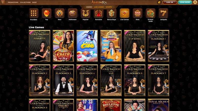 amunra live screenshot