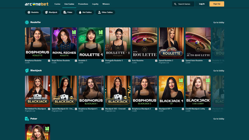 arcanebet live screenshot