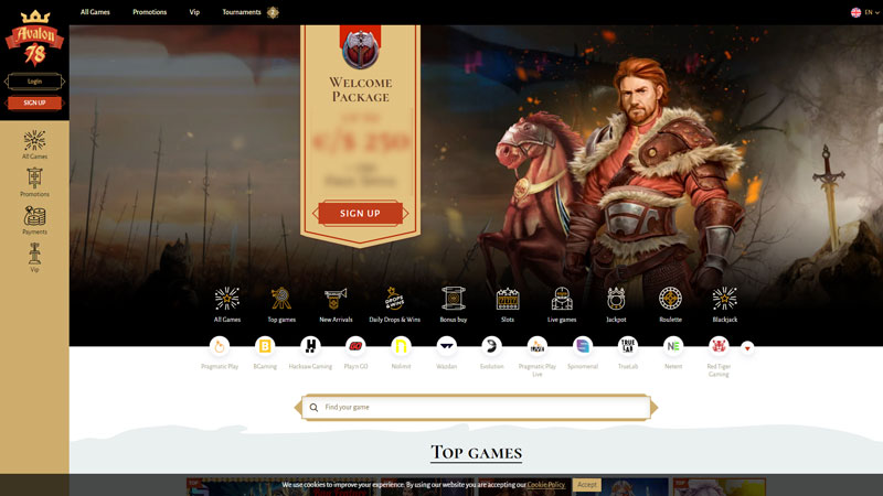 avalon78 lobby screenshot