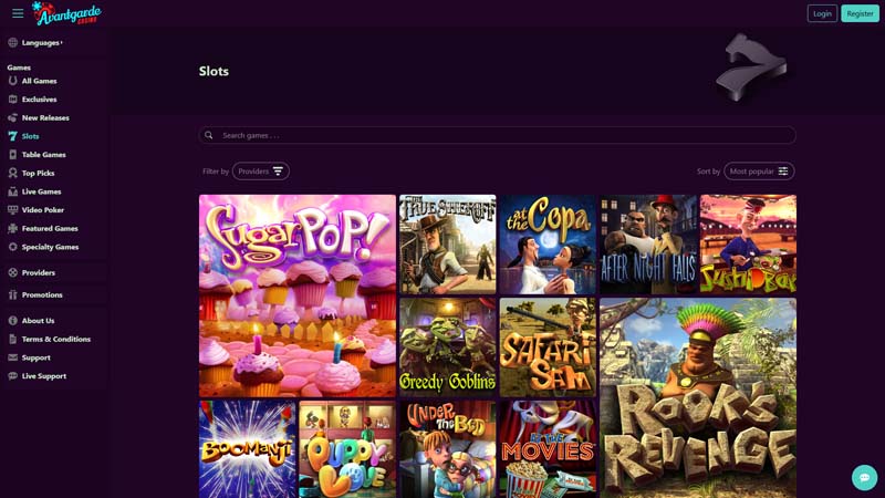 Thumbnail avantgarde slots