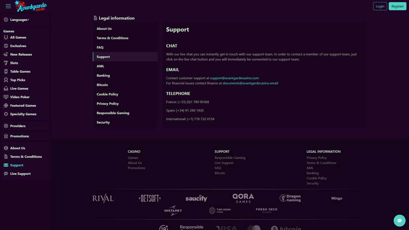 Thumbnail avantgarde support