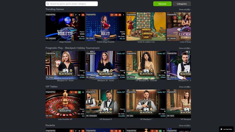 bahigo live screenshot