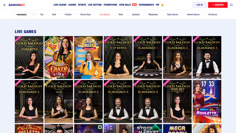 bankonbet live screenshot