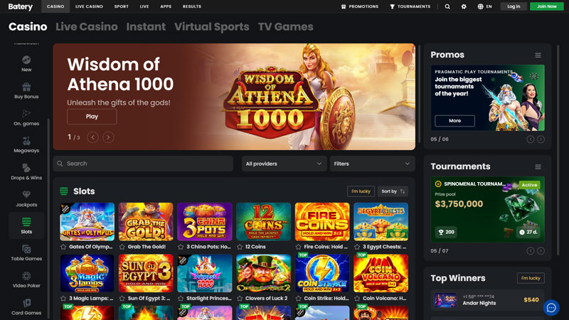 batery slots screenshot