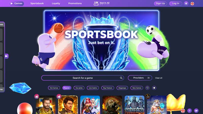 Thumbnail bet-it-all-casino lobby