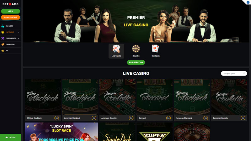 betamo live screenshot