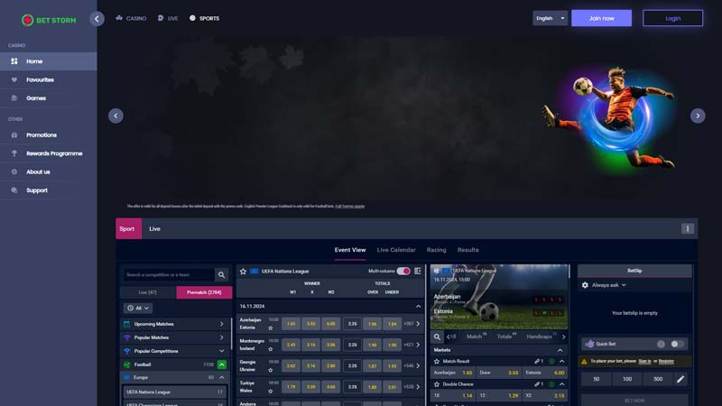 Thumbnail betstorm lobby