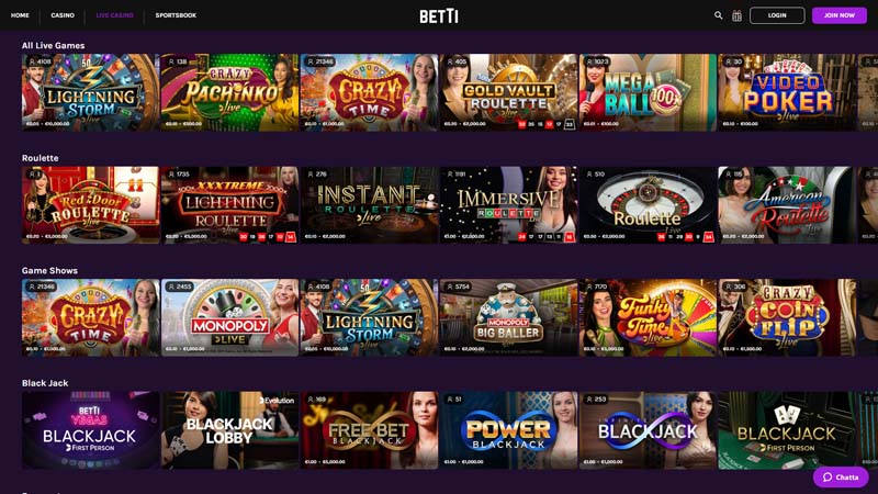 Thumbnail betti live