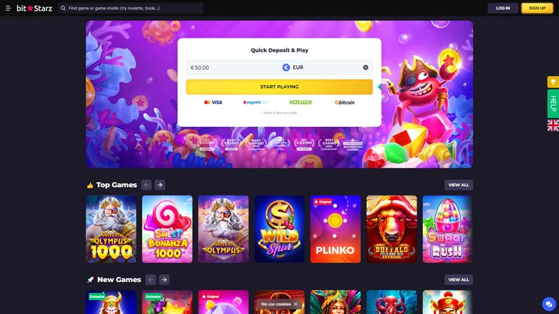 bitstarz lobby screenshot