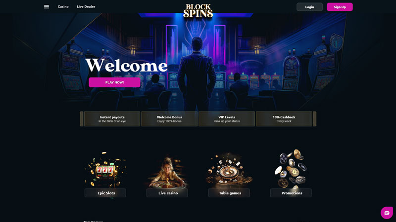 Thumbnail blockspins lobby