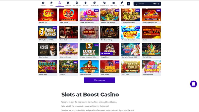 boost-casino slots screenshot