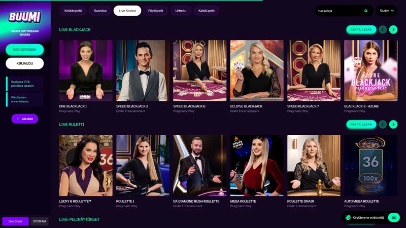 buumi live screenshot