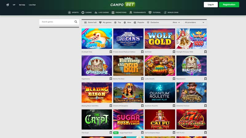 campobet-casino slots screenshot