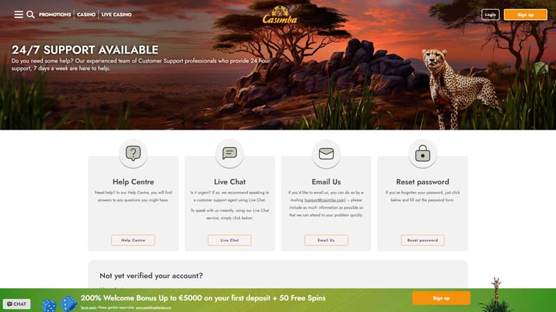 Thumbnail casimba-casino support