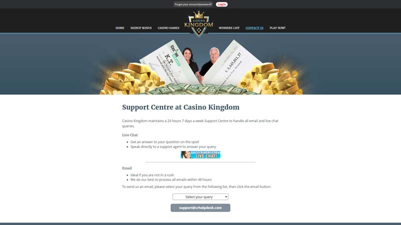 Thumbnail casino-kingdom support