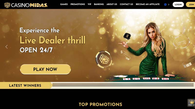 casino-midas lobby screenshot