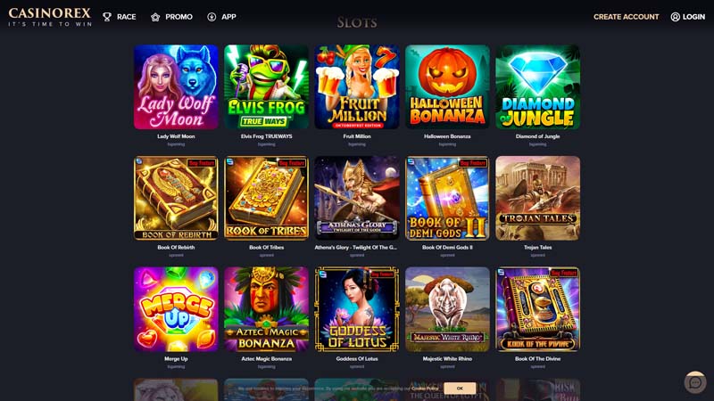 Thumbnail casinorex slots