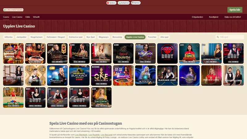 Thumbnail casinostugan live