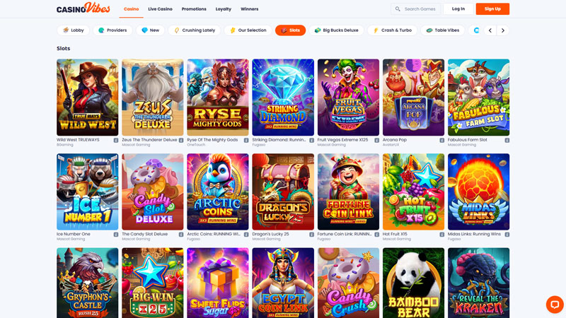 casinovibes slots screenshot
