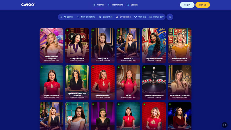 casoo-casino live screenshot