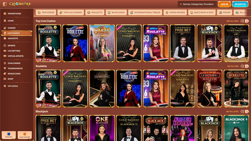 cleobetra live screenshot