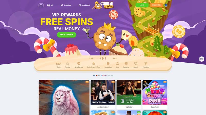 cookie-casino lobby screenshot