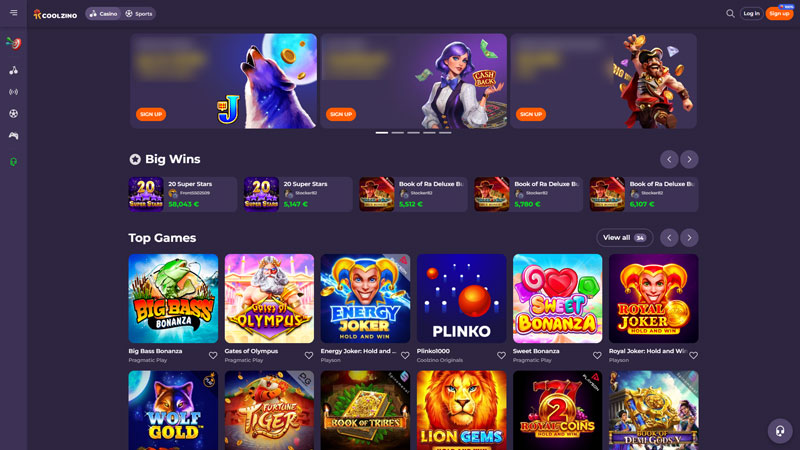 coolzino lobby screenshot