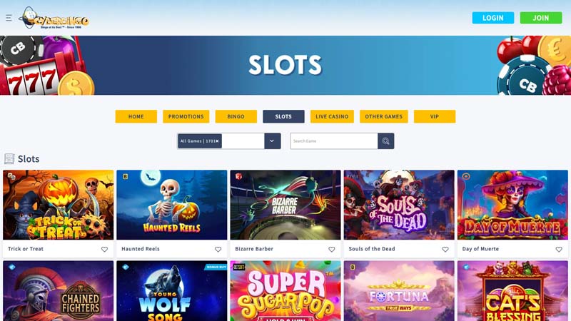 cyberbingo-casino slots screenshot