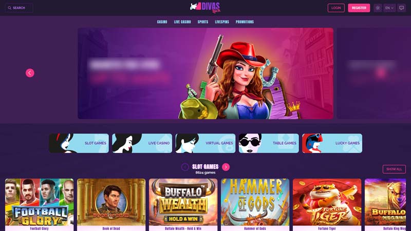 divas-luck lobby screenshot