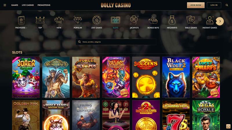 dollycasino slots screenshot