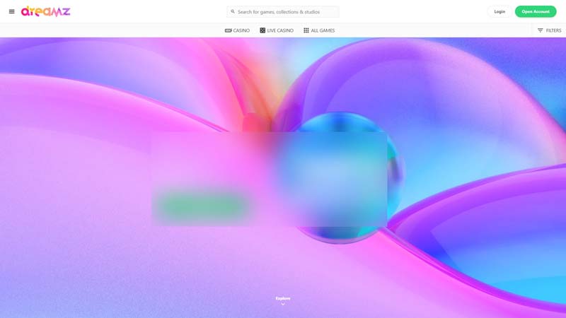 dreamz-casino lobby screenshot