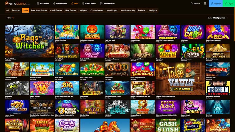emucasino slots screenshot