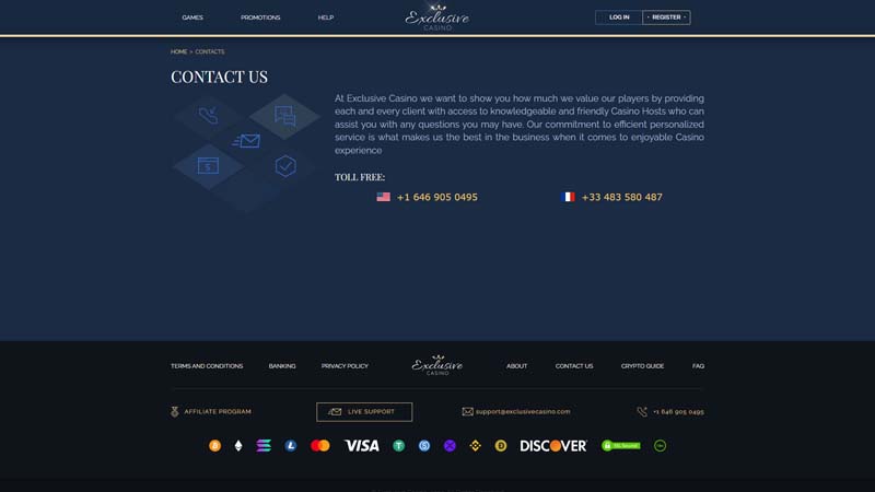 Thumbnail exclusive-casino support