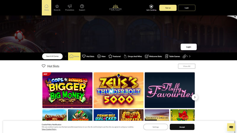 Thumbnail fortune-mobile-casino lobby
