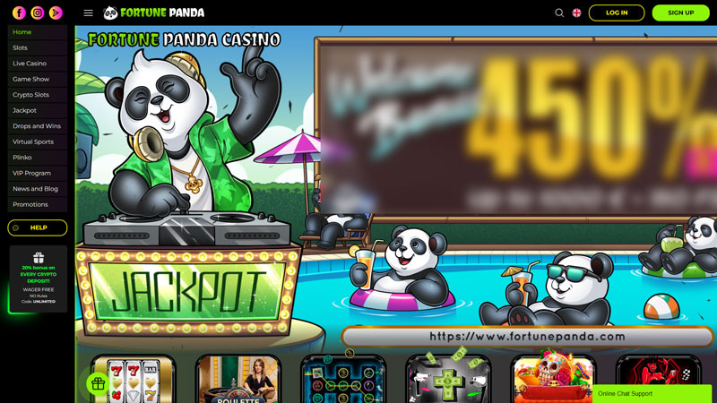 fortune-panda lobby screenshot