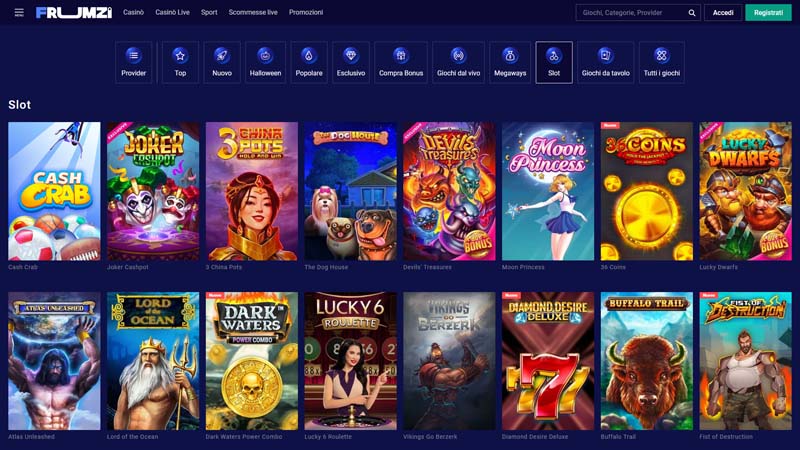 frumzi slots screenshot