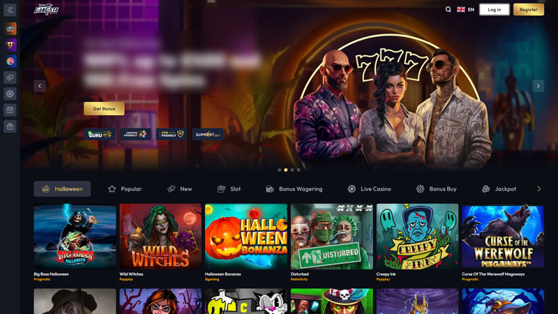 gangsta-casino lobby screenshot