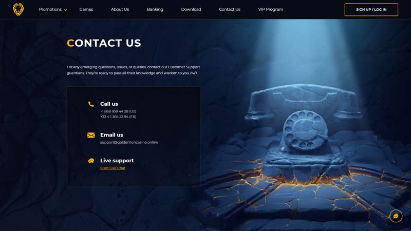 Thumbnail golden-lion-casino support