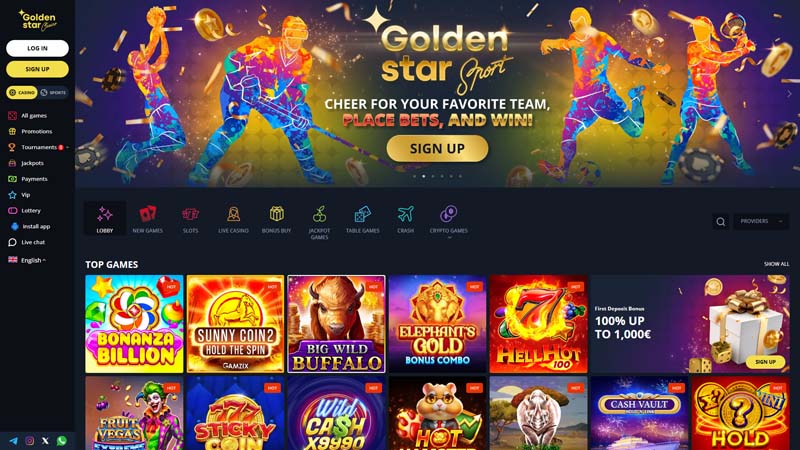 Thumbnail golden-star-casino lobby