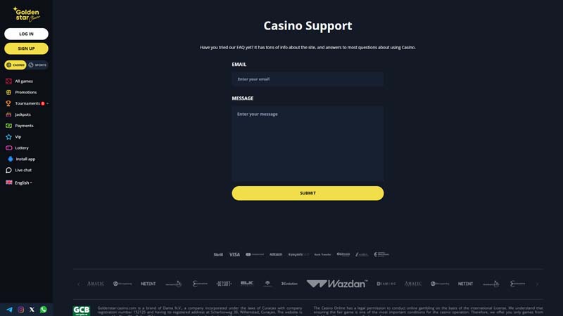Thumbnail golden-star-casino support