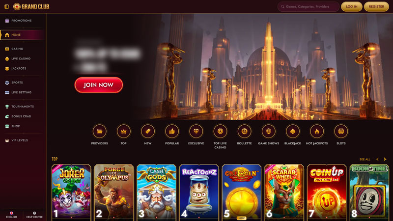 grandclub lobby screenshot