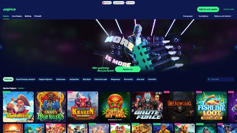 Thumbnail hajper-casino lobby