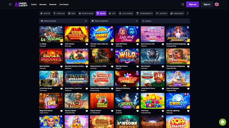 hashlucky slots screenshot