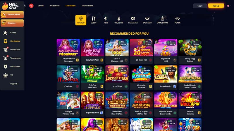 Thumbnail hell-spin live