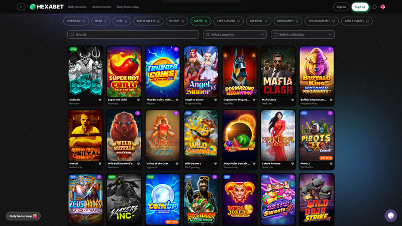 hexabet slots screenshot